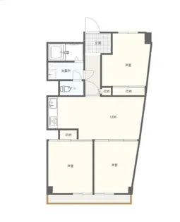 白鷺駅約8分 EV 6階 全洋室 食洗器 ベランダ 大学付近【6階】の間取り