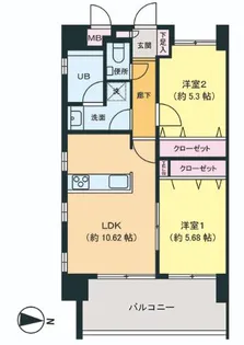エルエ大濠【5階】の間取り