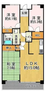 井吹西シティコート【1階】の間取り