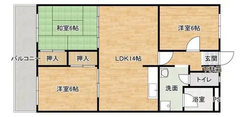 飯野ビル【4階】の間取り