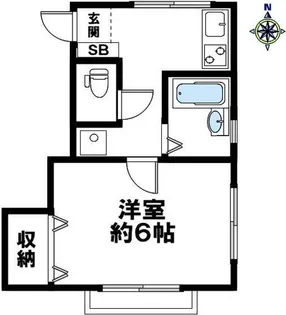 クチンビルヂング【201号室】の間取り