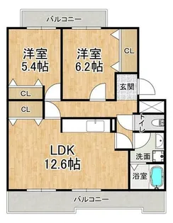 井吹東シティコート【2階】の間取り