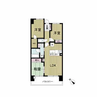 レジディア都島Ⅱ【0205号室】の間取り