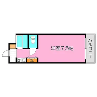 エクセルシオール長田(セパ)【3階】の間取り