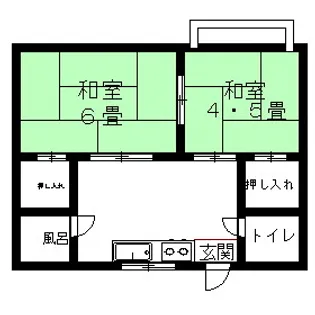 コ-ポ行徳【202号室】の間取り