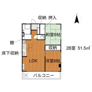 カヤバプラザ【2階】の間取り