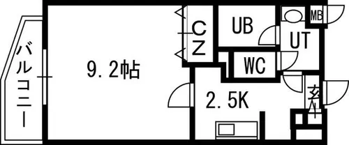 スカイヒルズN15【11階】の間取り