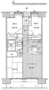 キングマンションⅥ【5階】の間取り