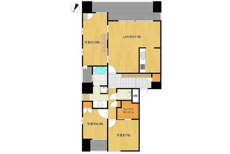 グランドメゾン浄水【202号室】の間取り