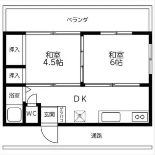 第3藤井荘【1階】の間取り