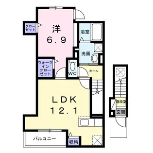 ソレイユ【202号室】の間取り