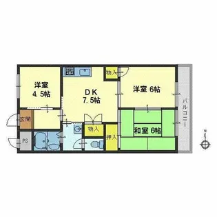 メゾン瓜生堂【3階】の間取り
