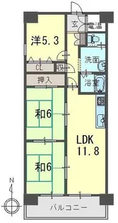 フォレスタ手原【7階】の間取り