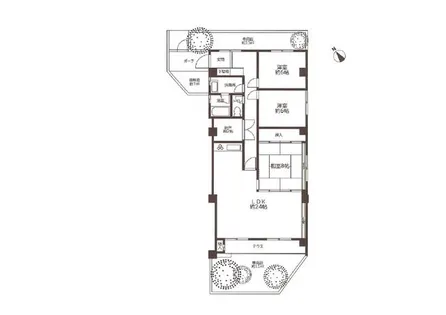 ストークライフ甲陽園【101号室】の間取り