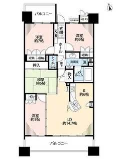 ライオンズガーデン東別院【3階】の間取り