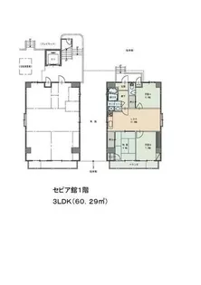 辰巳町セピア館【1階】の間取り