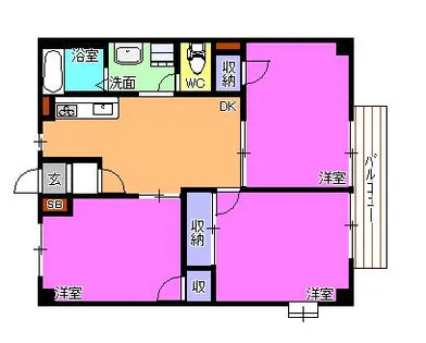 アメニティコーポ【2階】の間取り