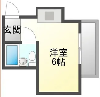 グランレズム新大阪【201号室】の間取り