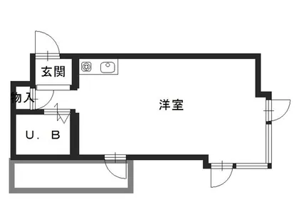 コーポ小野町【4階】の間取り
