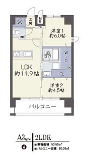 シンセリティ大淀【803号室】の間取り