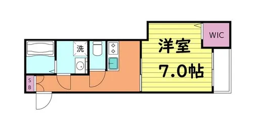 クィーンライフ東今里【5階】の間取り