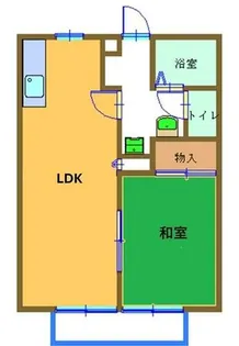 ハイツデアイ【1階】の間取り