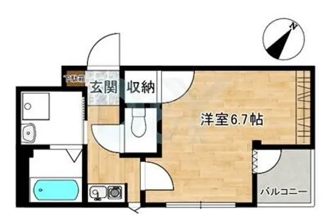 コーポ鍋島【302号室】の間取り