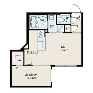 S-RESIDENCE琴似Ⅱ【4階】の間取り