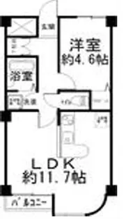 デューク野間【404号室】の間取り