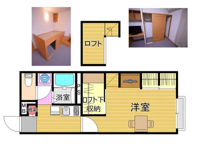 レオパレス福岡大学前A【206号室】の間取り