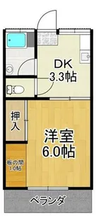 ハイツ英【103号室】の間取り