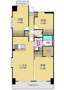 CRESTY藤崎【4階】の間取り