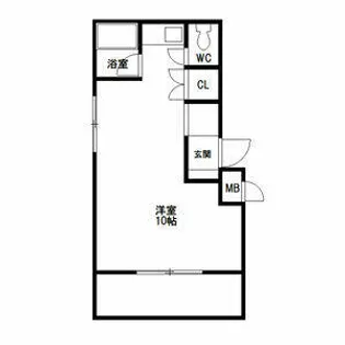 シティパレス南天神part1【502号室】の間取り