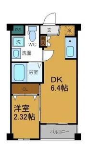 コバルト森ノ宮EAST【1階】の間取り