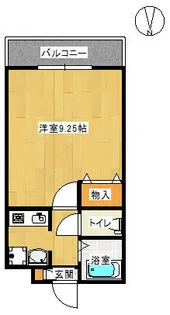 グリーンコートNANJO【1階】の間取り