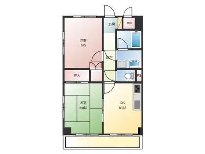 チェスナットヒル芦屋【2階】の間取り