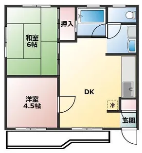 パラツィーナエスタ武庫元町【203号室】の間取り