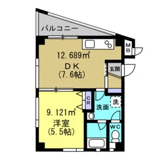 エスコート周船寺 402号室【402号室】の間取り