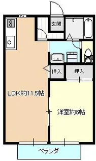 ミレニアム21【203号室】の間取り