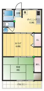 シティハイムキャッスル【2階】の間取り