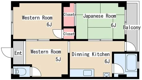 丸吉マンション【203号室】の間取り