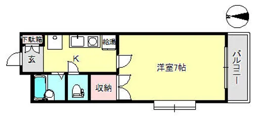 ヴィントミューレ【2階】の間取り