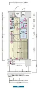 プレサンス神戸長田マリエント【0212号室】の間取り