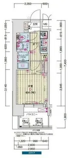 プレサンス神戸長田マリエント【0407号室】の間取り