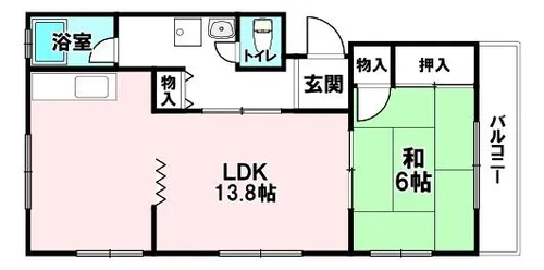 トキワハイツ【1階】の間取り