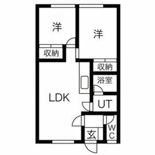末広2.7コーポ【202号室】の間取り