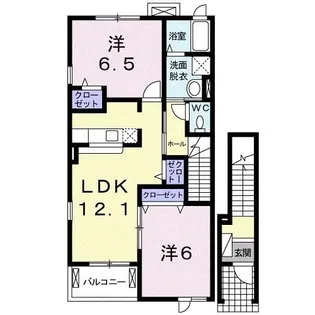 セレノ新町【2階】の間取り