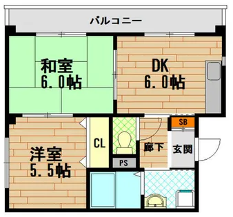 第2メゾン藤原【3階】の間取り