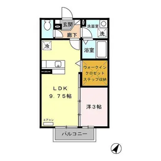ミモザコート【2階】の間取り
