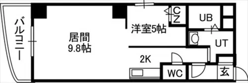 プルミエール札幌【10階】の間取り